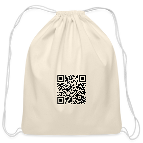 Rick Astley - Rick Roll QR Code Cotton Drawstring Bag