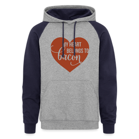 My Heart Belongs to Bacon Colorblock Hoodie