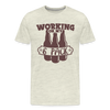 Working on my 6 Pack Men's Premium T-Shirt - heather oatmeal