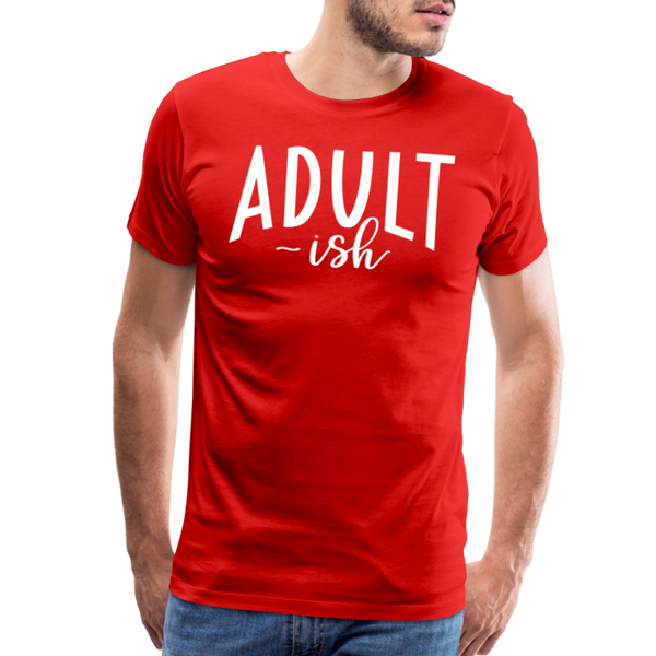 Adult-ish Funny Men's Premium T-Shirt - red