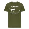 Running Motivation Dinosaur Men's Premium T-Shirt