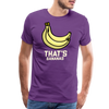 Cute That's Bananas Men's Premium T-Shirt - purple