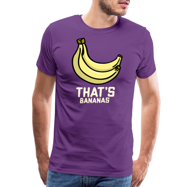 Cute That's Bananas Men's Premium T-Shirt - purple
