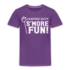 Camper's Have S'More Fun! Funny Camping Toddler Premium T-Shirt - purple