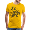 Reel Cool Dad Funny Fishing Premium T-Shirt - sun yellow