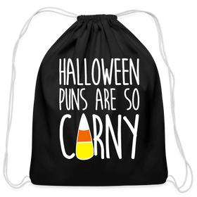 Halloween Puns are so Corny Cotton Drawstring Bag