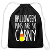 Halloween Puns are so Corny Cotton Drawstring Bag