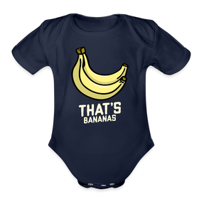 Cute That's Bananas Organic Short Sleeve Baby Bodysuit