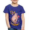 I'm Trashed Funny Raccoon Toddler Premium T-Shirt - royal blue