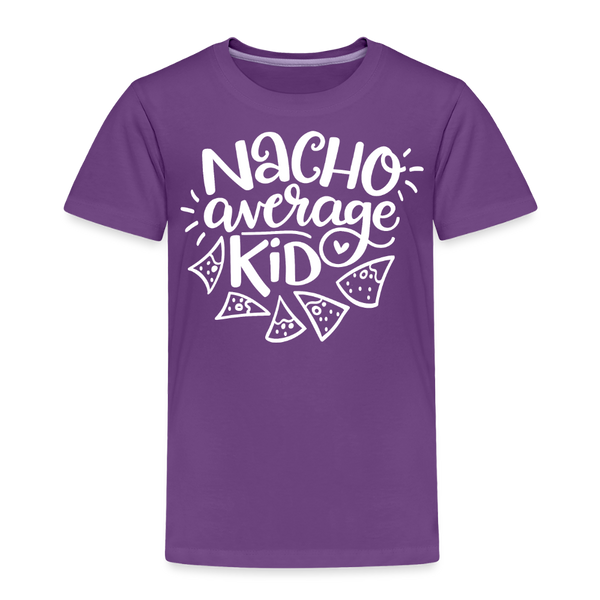Nacho Average Kid Toddler Premium T-Shirt - purple