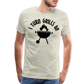 I Turn Grills On Funny BBQ Men's Premium T-Shirt