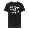 May I Suggest The Sausage Funny BBQ Men's Premium T-Shirt - charcoal grey