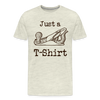 Just a Plane T-Shirt Men's Premium T-Shirt - heather oatmeal