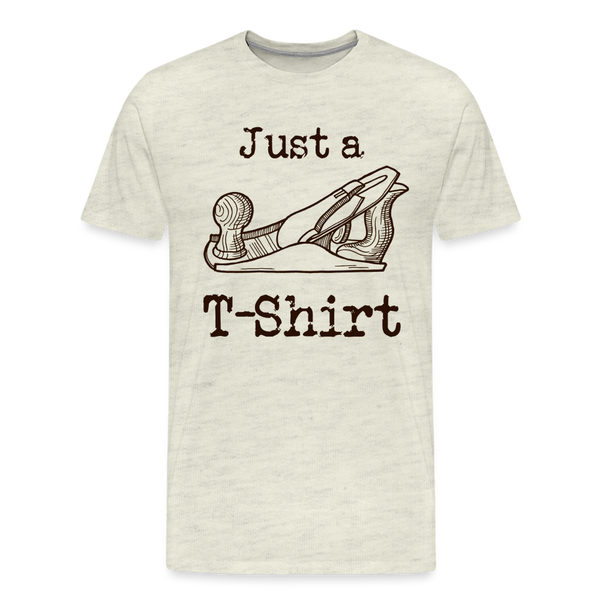 Just a Plane T-Shirt Men's Premium T-Shirt - heather oatmeal