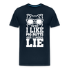 I Like Pig Butts and I Cannot Lie Funny BBQ Men's Premium T-Shirt - deep navy