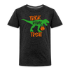 Trick Rawr Treat Dinosaur Halloween Toddler Premium T-Shirt - charcoal grey