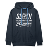 Sloth Running Team Champion Men’s Premium Hoodie - navy