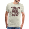 Working on my 6 Pack Men's Premium T-Shirt - heather oatmeal
