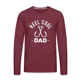 Reel Cool Dad Fishing Men's Premium Long Sleeve T-Shirt