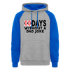 00 Days Without a Dad Joke Colorblock Hoodie