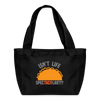 Isn't Life SpecTacolar?!? Funny Taco Food Pun Lunch Bag - black