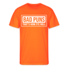 Funny Bad Puns That's How Eye Roll Men’s 50/50 T-Shirt - neon orange