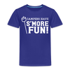 Camper's Have S'More Fun! Funny Camping Toddler Premium T-Shirt - royal blue