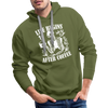 Life Begins After Coffee Men’s Premium Hoodie - olive green