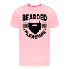 Bearded for Her Pleasure Funny Men's Premium T-Shirt - pink