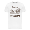 Just a Plane T-Shirt Men's Premium T-Shirt - white