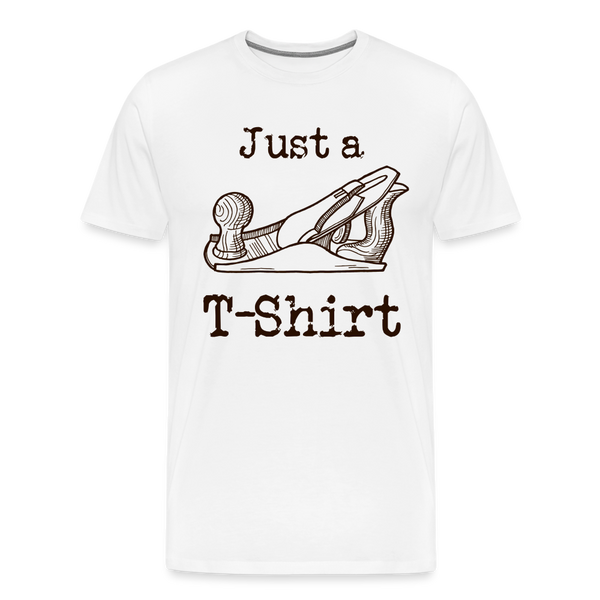 Just a Plane T-Shirt Men's Premium T-Shirt - white