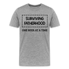 Surviving Fatherhood One Beer at a Time Men's Premium T-Shirt
