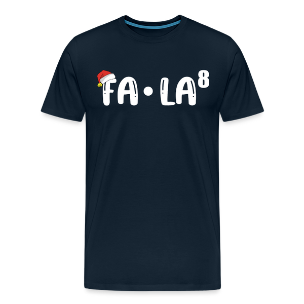 Fa-La Funny Christmas Men's Premium T-Shirt - deep navy