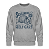 Screaming is Self Care Possum Funny Men’s Premium Sweatshirt