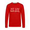 Not Slim Kinda Shady Men's Premium Long Sleeve T-Shirt - red