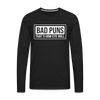 Bad Puns That's How Eye Roll Premium Long Sleeve T-Shirt - black