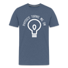 Physics Turns Me On Funny Geek Men's Premium T-Shirt - heather blue