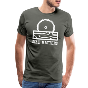 Size Matters Saw Funny Men's Premium T-Shirt