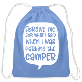 Forgive Me Parking Camper Funny Cotton Drawstring Bag