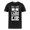 I Like Pig Butts and I Cannot Lie Funny BBQ Men's Premium T-Shirt - charcoal grey