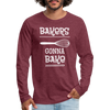 Bakers Gonna Bake Funny Cooking Men's Premium Long Sleeve T-Shirt - heather burgundy