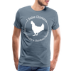 Chicken Tender Funny Men's Premium T-Shirt - steel blue