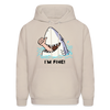 I'm Fine Shark Men's Hoodie