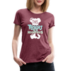 This T-Shirt is Humerus Funny Pun Women’s Premium T-Shirt - heather burgundy