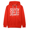 Sloth Running Team Champion Men’s Premium Hoodie - red