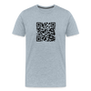 Rick Astley - Rick Roll QR Code Men's Premium T-Shirt - heather ice blue
