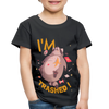 I'm Trashed Funny Raccoon Toddler Premium T-Shirt - black