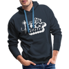 One Fly Dad Fly Fishing Men’s Premium Hoodie - navy