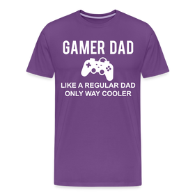 Gamer Dad Like a Regular Dad Only Way Cooler Men's Premium T-Shirt