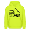 Sorry I Missed Your Call, I was on the Other Line Funny Fishing Men's Hoodie